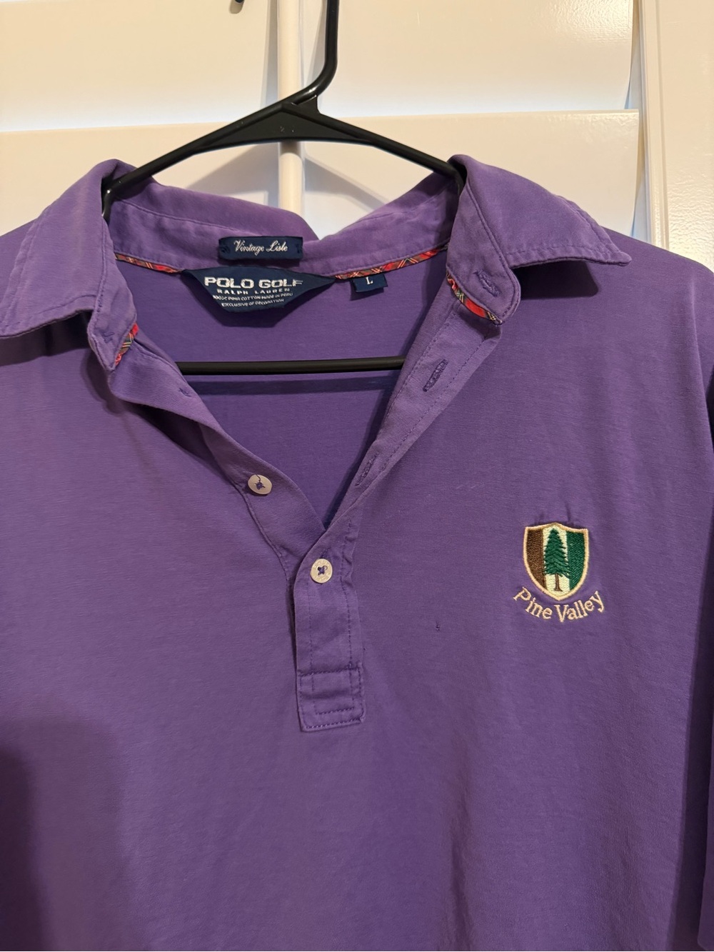 Pine Valley Short-Sleeve Purple Polo Shirt